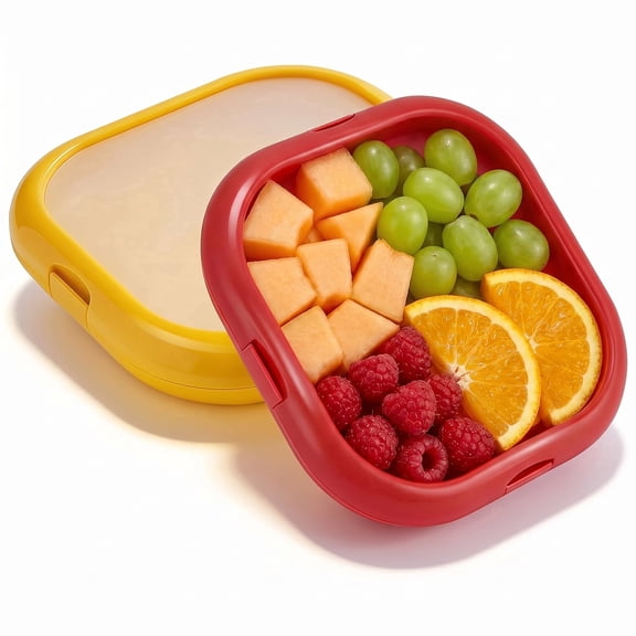 2 Pack Silicone Food Storage Containers, Reusable Vegetable Fresh Keeping Box, Refrigerator Produce Storage Holder