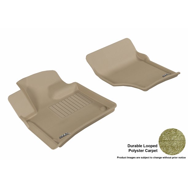 3D MAXpider 20072015 Audi Q7 Front Row All Weather Floor Liners in Tan