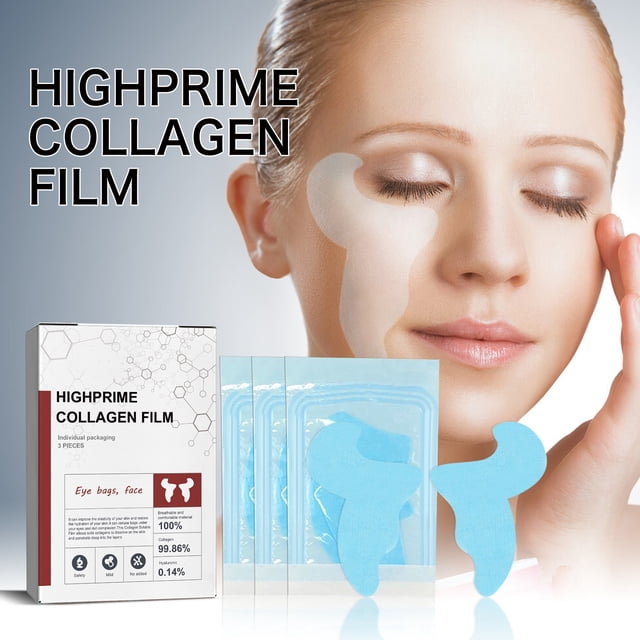 Fankiway Hydrolyzed Eye Patch Melting Film Soluble Supplement Film Hydrolyzed Filler Soluble Mask Instantly Dissolves forehead