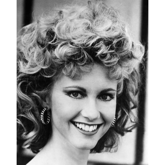 Olovia Newton-John smiling portrait as Sandy from Grease 8x10 inch photo