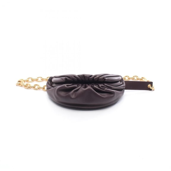 Pre-Owned Bottega Veneta The Chain Pouch Waist Bag/Body Bag Leather Women's Bordeaux (Good)