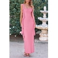thumbnail image 3 of Vestido PRETTYGARDEN 2025 Verano Rosa Sin Mangas con Volantes Talla L, 3 of 8