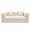 Ancient White + Foam + Metal, variant on FENGFAN Antique Grey Convertible Corduroy 2 Seater Sofa Bed High Density Pure Sponge Wide Loveseat Sleeper Sofa 1 Pack