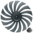 thumbnail image 1 of 14 Inch Floor Fan Table Fan Blade With Nut Cover Fan Blade Fan Accessories, 1 of 9