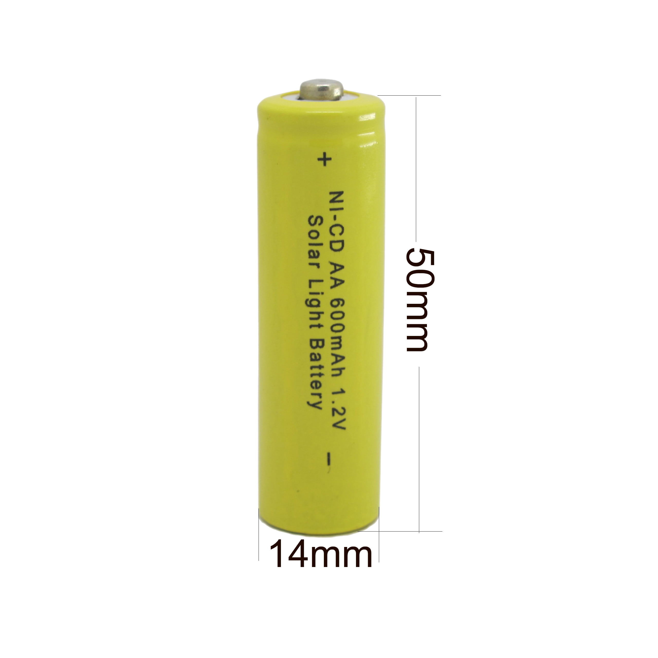 GLESOURCE (24 PCS) 1.2V Solar Light Batteries AA Nicd aa 600mAh Rechargeable Batteries for Garden Lights Remotes Mice