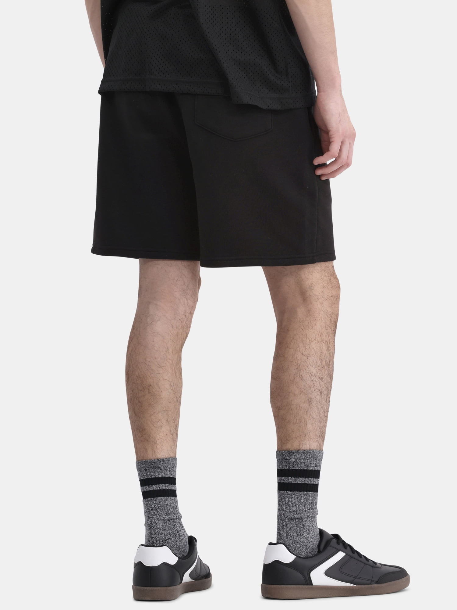 No Boundaries Soft Fleece Jogger Shorts, 6" Inseam, Men's and Big Men's