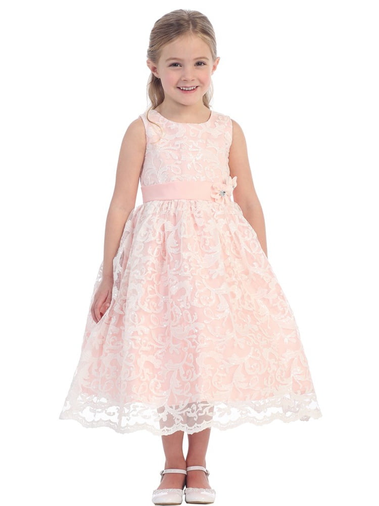 blush sparkle dress