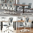 Office Chair, Ergonomic Home Office Desk Chairs with Wheels, Mid Back