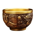thumbnail image 5 of Kung Fu Teacups Chinese Copper Tea Cup Vintage Dragon Pattern Tea Tasting Cup Embossed Traditional Tea Mugs Japanese Sake Cup for Coffee Tea Espresso, 5 of 8