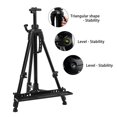 63"30" Reinforced Artist Easel Stand, Extra Thick Aluminum Metal