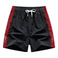 thumbnail image 5 of EOYWHK Men Running Shorts with Pockets Elastic Waist Jogging Shorts Men Soft Lightweight Breathable for Sports Training Gym Casual Wear Red, Size L, 5 of 9