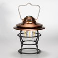 thumbnail image 2 of Escalada Camping Lantern 3 Gears Retro Tent Light para viajes Senderismo Emergencia (Bronce), 2 of 4