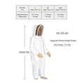 thumbnail image 2 of Tenue d'Apiculture Professionnelle Équipement de Protection Intégrale avec Capuche en Voile Respirant et Tissu, Confortable et Robuste, 2 of 7