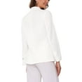 thumbnail image 3 of INSPIRE CHIC Women's Linen Blazers Solid Color One Button Long Sleeve Wear-to-Work Blazers S White, 3 of 6