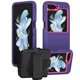 thumbnail image 1 of Case with Belt Clip for Samsung Galaxy Z Flip 5 Case, [Kickstand] Military-Grade Dual Layer Heavy Duty Protective Cover for Samsung Z Flip 5, 1 of 4