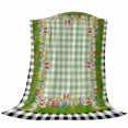 thumbnail image 6 of Happy Easter Blanket Soft Cozy Warm Throw Blanket for Couch, Plush Fuzzy Flannel Fleece Blankets for Sofa, Spring Bunny Ears Eggs Buffalo Checkered Bed Blankets Lightweight Gifts for Women, 32"x48", 6 of 9