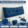 thumbnail image 2 of ANMINY Large Headboard Pillow Daybed Cushion Support Backrest Bolster Reading Pillow, 2 of 7