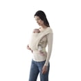 thumbnail image 1 of Ergobaby Embrace Cozy Newborn Essentials Envoltura portabebés (7-25 libras), Ponte Knit, color crema, 1 of 4