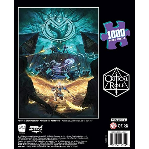 Papel crítico: Vox Machina Heroes of Whitestone 1000 Piece Jigsaw Puzzle | Rompecabezas co USAOPOLY USAOPOLY