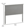 thumbnail image 4 of Flash Furniture Fiona Full Wooden Herringbone Adjustable Headboard 57.75"W x 1.75"D x 46.5" - 56.5"H, 4 of 9