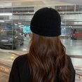 thumbnail image 4 of MesaSe Bonnet Tricoté Fait Main Extensible Décontracté Épais Résistant au Froid Couleur Unie Automne Hiver Bonnet pour Femmes pour Extérieur, 4 of 9