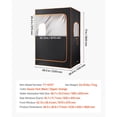 thumbnail image 7 of Upgraded Portable Home Steam Sauna Double Person Full Body Spa Tent with Steam Machine 2 Folding Chairs Remote Control 2 Essential Oil Boxes Heavy Duty Stainless Steel Frame Black, 7 of 7