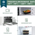 thumbnail image 4 of Recipientes para preparación de comidas vivigu, 38 onzas, reutilizables, 50 unidades, sin BPA, 4 of 7