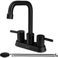 thumbnail image 1 of Grifos para lavabo de baño SK18003PA, L - Palanca, Negro Mate + L, 1 of 8