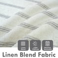 thumbnail image 3 of DriftAway Farmhouse Vertical Striped Linen Blend Textured Light Filtering Semi Sheer Curtains for Living Room Bedroom 108 Inches Long Drapes 2 Panels, 3 of 7