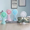 thumbnail image 3 of Portable Mini Handheld Fan Desk Fan Small Cooler Cooling USB Rechargeable, 3 of 3