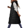 thumbnail image 5 of Vedolay Women's Winter Coats Business Winter Work Lady Solid Button Coat Fall Coat Black,2XL, 5 of 5