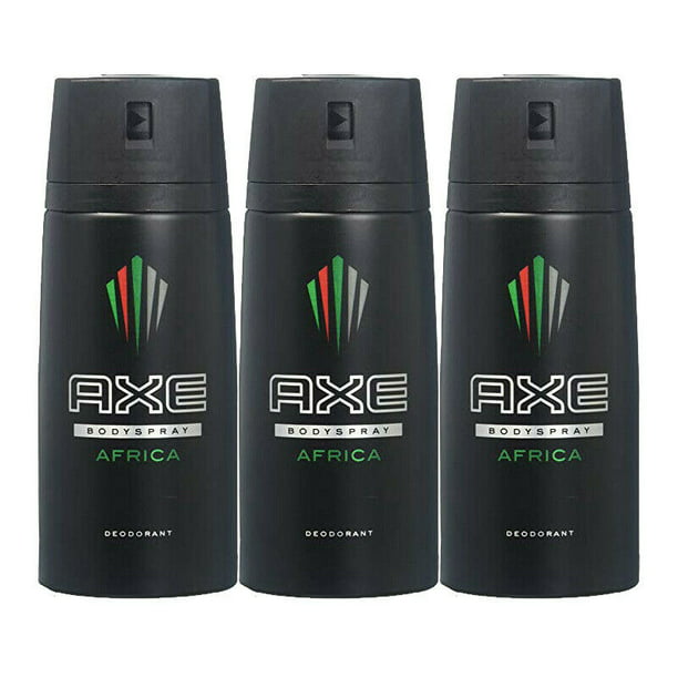 pols Monet voor de hand liggend 3 Pack Axe Africa Mens Deodorant Body Spray, 150ml - Walmart.com
