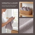 thumbnail image 4 of REGALWOVEN Cotton Waffle Textured Hand Towels, 13" x 29" Soft Absorbent Decorative Hand Towel for Bathroom, Gym, Spa, Hotel, Home Brown 2pk, 4 of 7