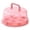 Pink, variant on Heightened Cake Box with Double Handles and Cake Pad, Portable Food Container for Bakery, Large Capacity Cake Carrier, Reusable Pastry Storage Box, White