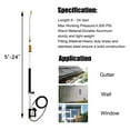 thumbnail image 2 of EDOU 24 FT Telescoping Wand Pressure Washer Extension Wand with 15 Degree Extension Wand, 2 of 6