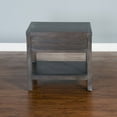 thumbnail image 3 of Sunny Designs Dundee 22" Transitional Mindi Wood End Table in Dark Brown, 3 of 5