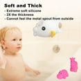 thumbnail image 3 of Whole Sale Deals Baby Shower Faucet Safety Cover Set – Splash-Proof Silicone Bathtub Spout Protector for Kids, Universal Anti-Slip Design with 2 Floating Bath Toys, Bath Time Fun Accessories, White, 3 of 7