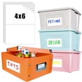 thumbnail image 6 of 100 Count 4" x 6" Large Removable Blank Labels - Matte White Synthetic Paper, Waterproof & Residue-Free Self-Adhesive Labels for Home, Office, and Classroom Organization, 6 of 10