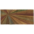 thumbnail image 5 of DecMode Multi Colored Teak Wood Handmade Painted Panel Starburst Wall Decor, 5 of 12