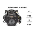 thumbnail image 6 of 23HP Mini Skid Steer Loader 739cc GAS Engine, Dual-cylinder, MMS Multi-functional Stand-On Mini Skid Steer Parallel Track Loader with Bucket, 6 of 9