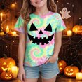 thumbnail image 3 of Futezty Halloween Shirt for Kids Short Sleeve T Shirt Boys Girls Pumpkin Face Graphic Tees 12M-13T, 3 of 5