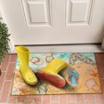 thumbnail image 2 of Summer Door Mat, Outdoor Doormat, Low Profile Welcome Mat, Non-Slip Absorbent Washable Entrance Rug Mat for Indoor Pet Porch Entrance, Summer Home Decor, Size 18" X 30", 2 of 6