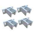 thumbnail image 3 of 4x Soporte de montaje para toldo Aleación de aluminio Accesorios de hardware blancos Soporte de toldo de sombra para toldo de protección solar Patio, 3 of 8