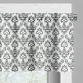 thumbnail image 3 of Ambesonne Baroque Valance Pack of 2, Monochrome Antique Ornate, 54"X18", Charcoal Grey and White, 3 of 5