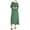 Mint Green, variant on ShomPort Women's Long Sleeve Maxi Dress Elegant Solid Color Crew Neck Loose Long Dresses