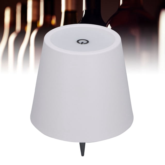 Lámpara de Botella inalámbrica, Luz Cálida blanca, Atenuacióna continua de 3 colores, Lámpara de botella recargable con control táctilo led led