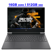 HP Victus 15 Premium Gaming Laptop 15.6" FHD IPS 144Hz (AMD FreeSync Premium) AMD 6-core Ryzen 5 7535HS 16GB DDR5 512GB SSD Radeon RX 6550M Backlit USB-C Fast Charging Win11