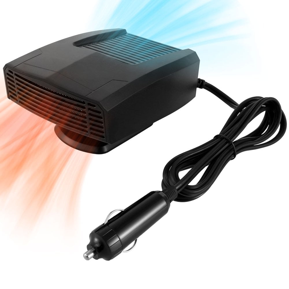 Chauffage Voiture Allume Cigare Chauffage De Voiture, Du00e9sembuage Du Pare -brise Avant, Du00e9givrage, Purification De L'air, 12V, Avec Support U00e0 Ventouse Chauffage Caravane 12v