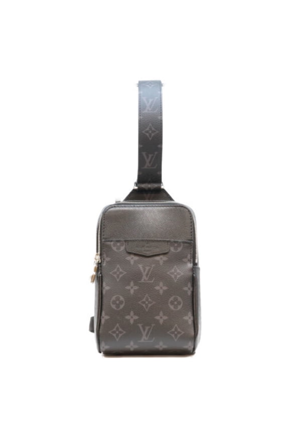 Pre-Owned LOUIS VUITTON M30741 Taiga Rama Outdoor Sling Bag Shoulder Black with Gray Hardware...
