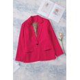 thumbnail image 1 of POGLIP Blazer Doublé Léopard Rose pour Femme, 1 of 6